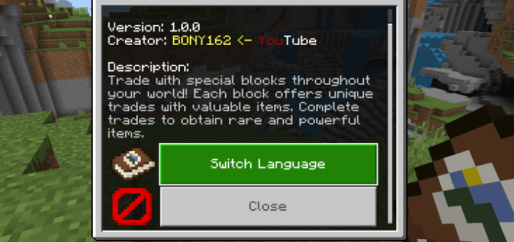 Block Trades Addon - Minecraft Bedrock Addons - CurseForge