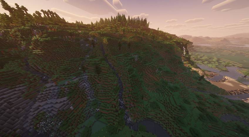 WarCraft: Warfare — Mountainside at dusk with distant terrain