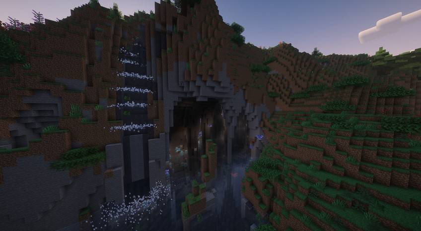 WarCraft: Warfare — Cave entrance with a waterfall