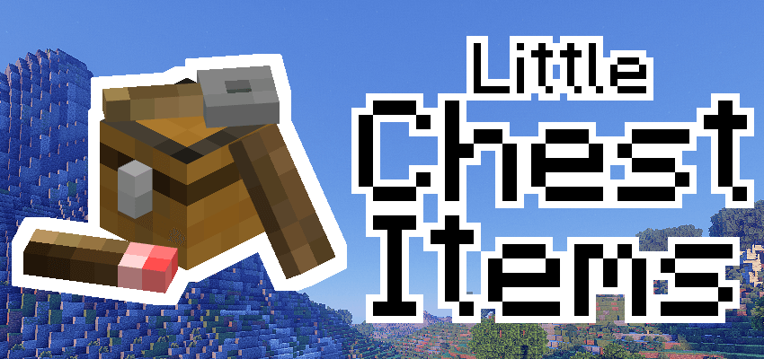 The Little Chest Items mod banner.