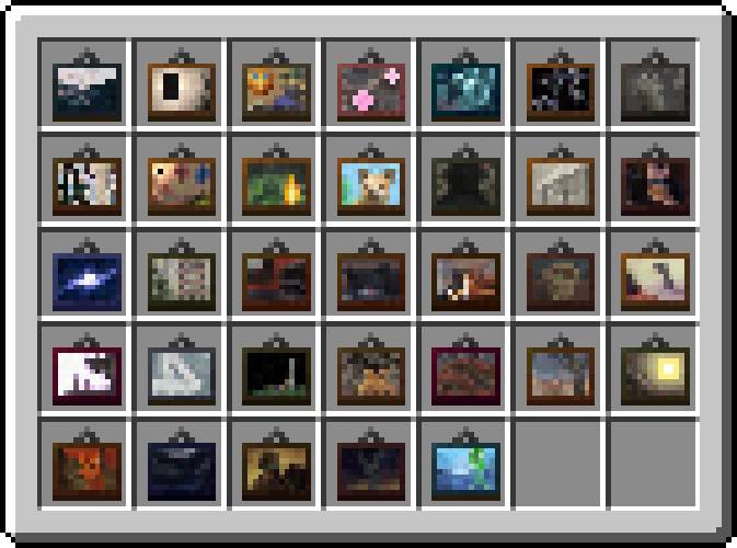 Carbasa compat for 33 paintings