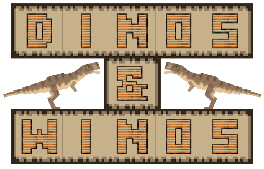Dino's & Wino's Title Banner