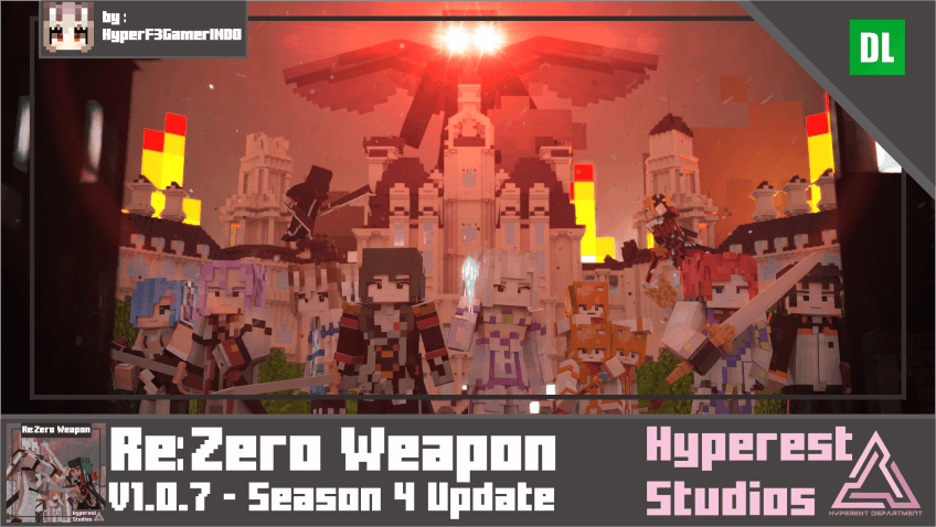 Re:Zero Weapon | v1.0.7 Season 4 Update — Minecraft Bedrock texture pack, screenshot 1