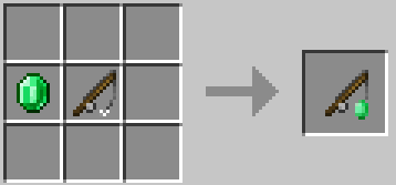 Demonstration of emerald on a stick usage