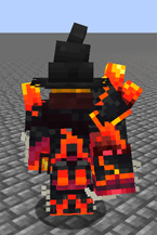 Some fiery armor and a Gauntlet of Extinction