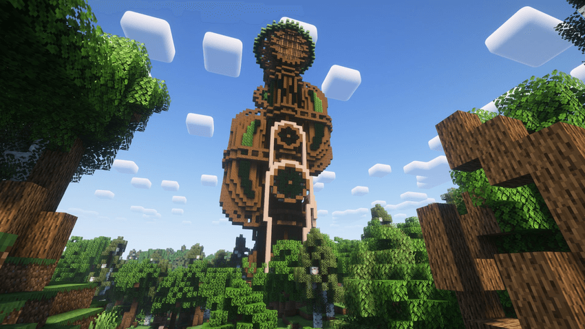 Wooden Clock Tower