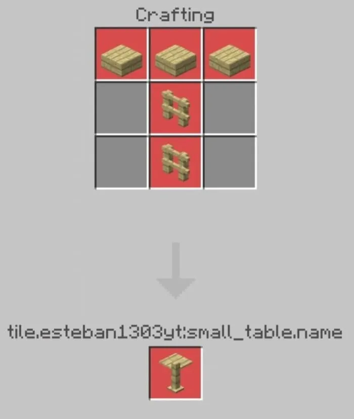 Small Table recipe