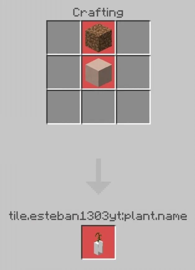 Plant recipe