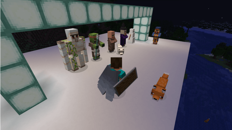 Vanilla Models and Textures of the Mobs and Items Changed