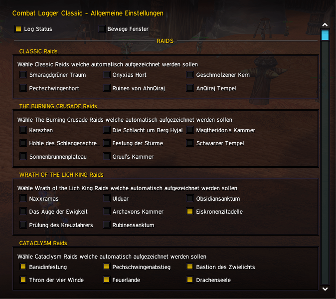 Options View