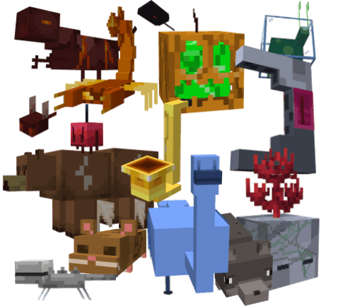 Artwork depicted individual mobs from all classes of the Origin Era