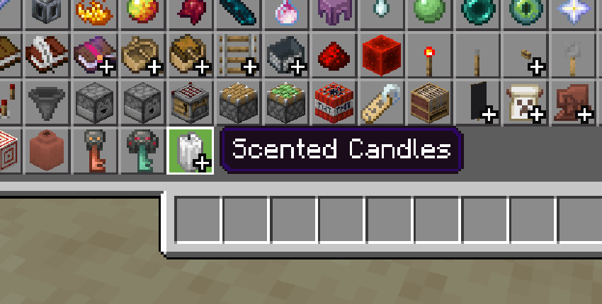 Dedicated Scented Candles group in the inventory