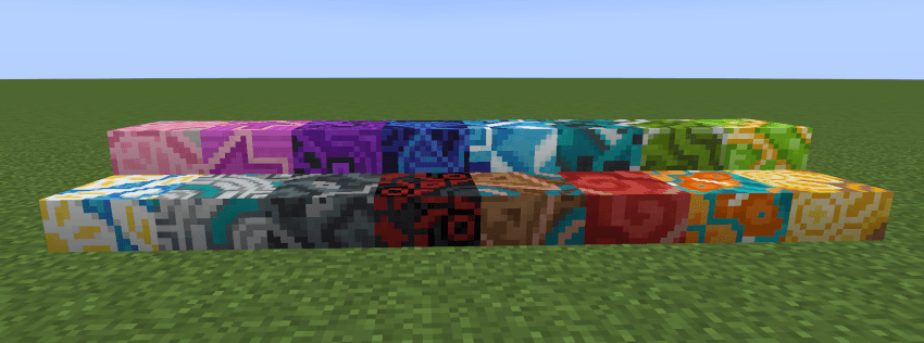 All added glazed terracotta slabs