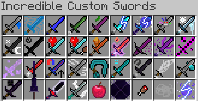 Incredible Custom Swords - Minecraft Mods - CurseForge