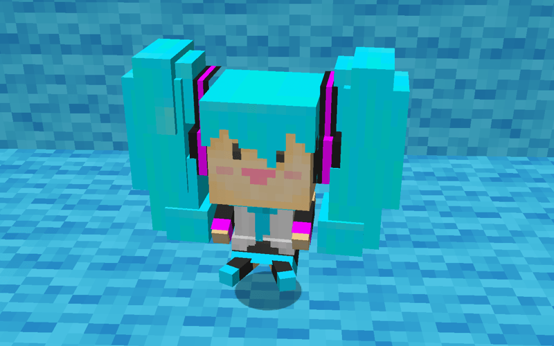 Miku Sitting on the floor