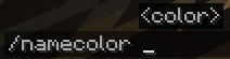 namecolor command
