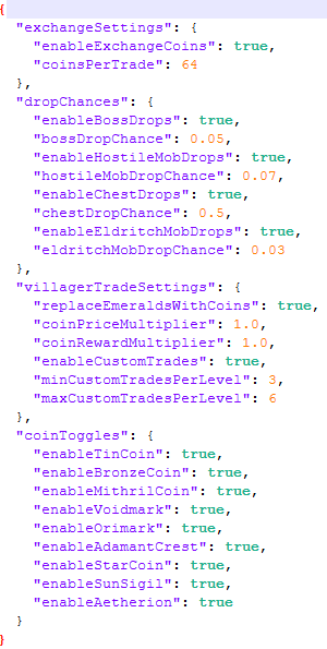 Config Options