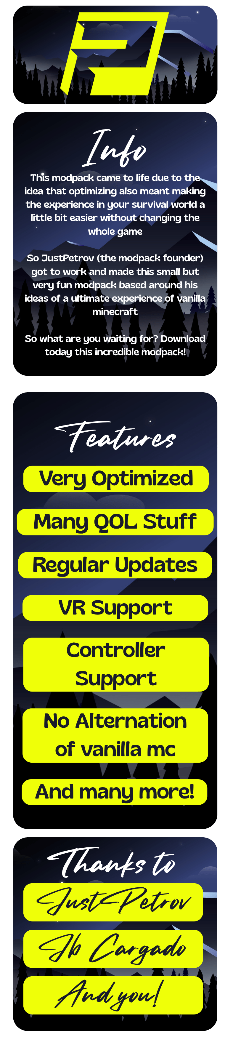 Information about the modpack