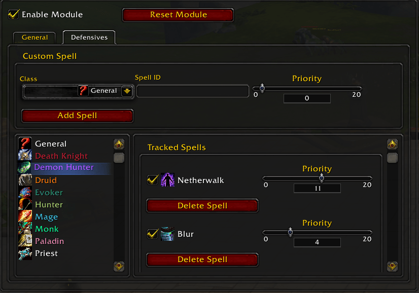 Defensives Module Fork
