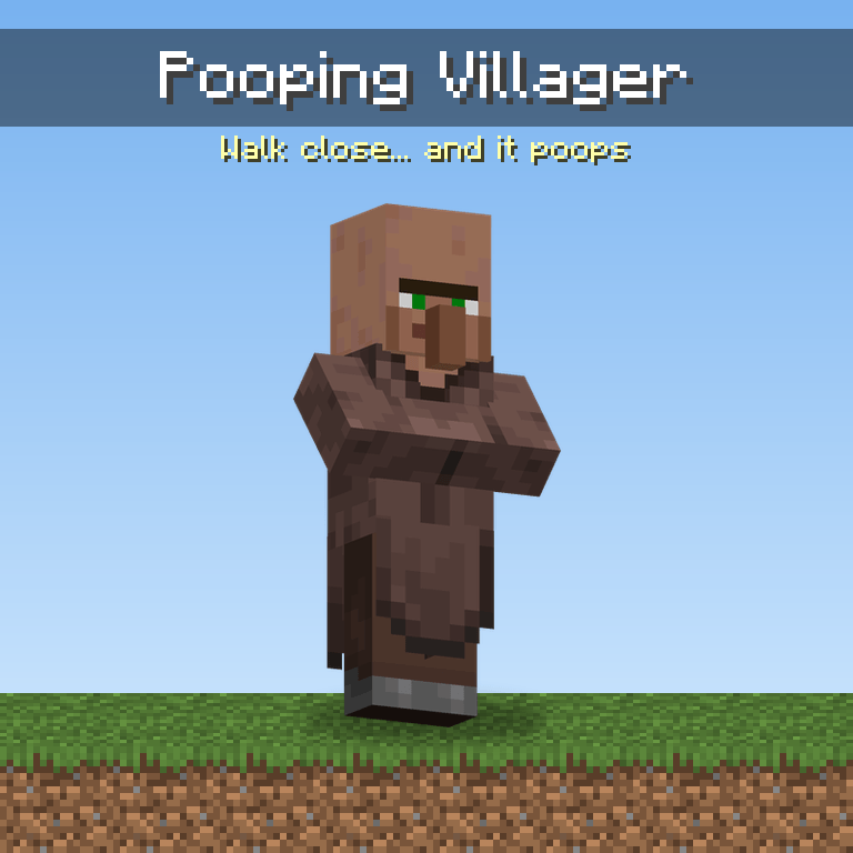 Dirty Villager covered in brown mud