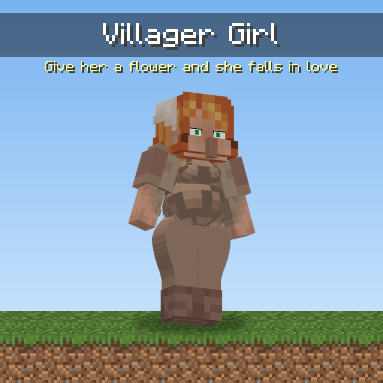 Pooping Villager in a brown robe
