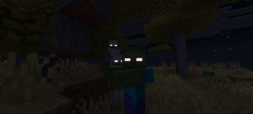 Glow eyes hostile mobs