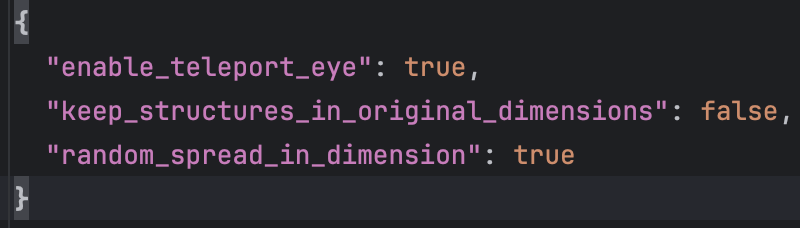 Custom entry configuration