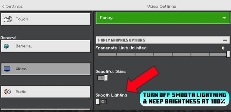 Settings required for X-Ray Glow texture pack