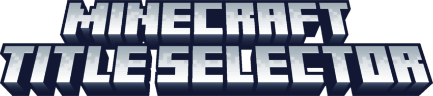 Minecraft Title Selector - Minecraft Bedrock Texture Packs - CurseForge