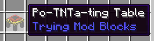 po-TNTa-ting table