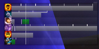 Animation of a shadowpriest roation at 1 frame per second