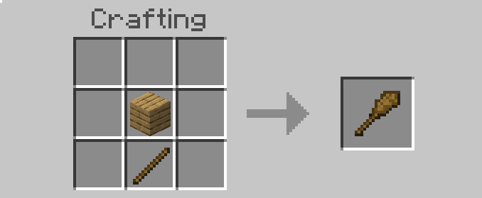 A wooden plank above a stick