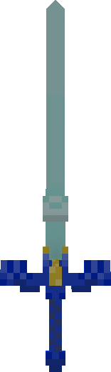 An image of the 3D Master Sword when held