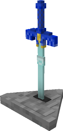 An image of the Master Sword Pedistal filled