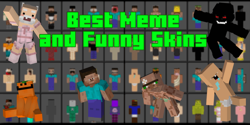 Best Meme Funny Skins To Troll Your Friends Minecraft Bedrock Skins Best Meme Funny Skins To Troll Your Friends Minecraft Bedrock Skins