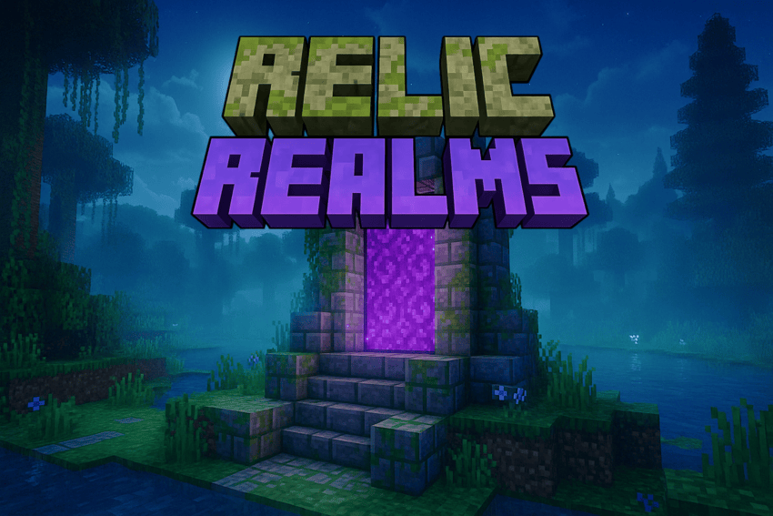 Relic Realms — Mystical Nighttime Wallpaper