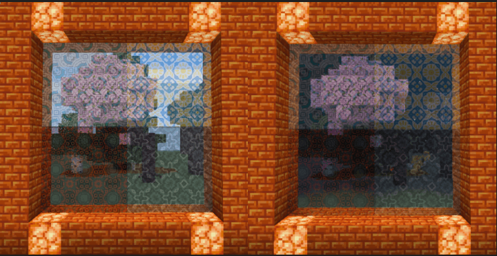 Glazed connected glass - Minecraft Bedrock Texture Packs - CurseForge