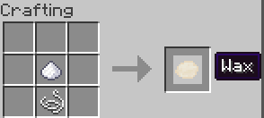 Wax block crafting