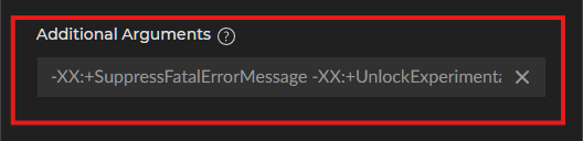 Additional Arguments - CurseForge Launcher