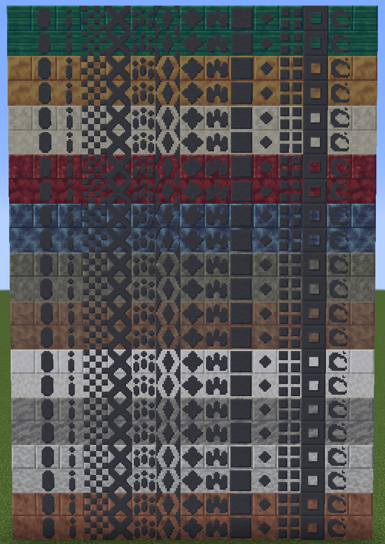 Пример декоративных блоков