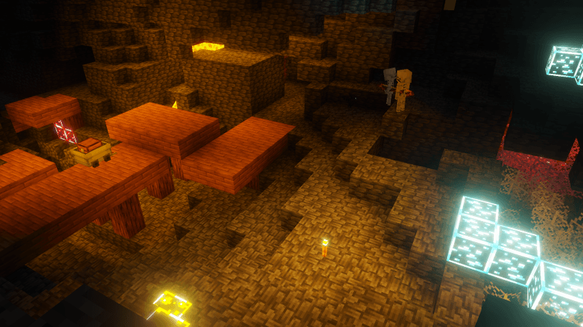 Borderful Glowing Ores — Minecraft Bedrock texture pack, screenshot 3
