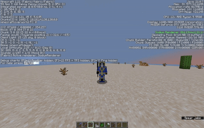 Атака копьем от третьего лица (спереди)