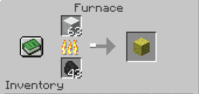 Smelting Wool to Sponges