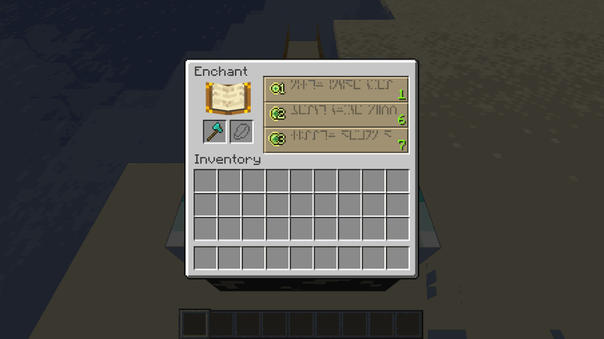 Enchanting Table Interface Comparison