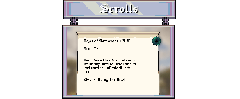 Scrolls banner with screenshot