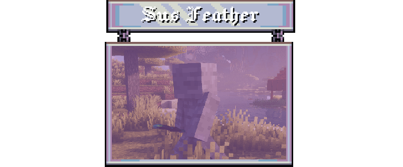 Suspicious Feather banner with screenshot