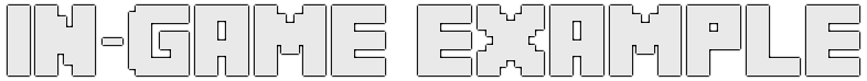 In-game example