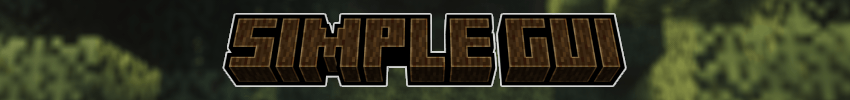 Simple GUI