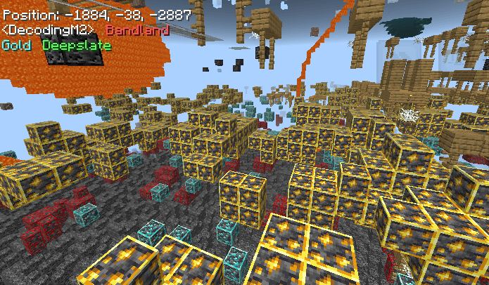 (badland/mesa) Deepslate Gold