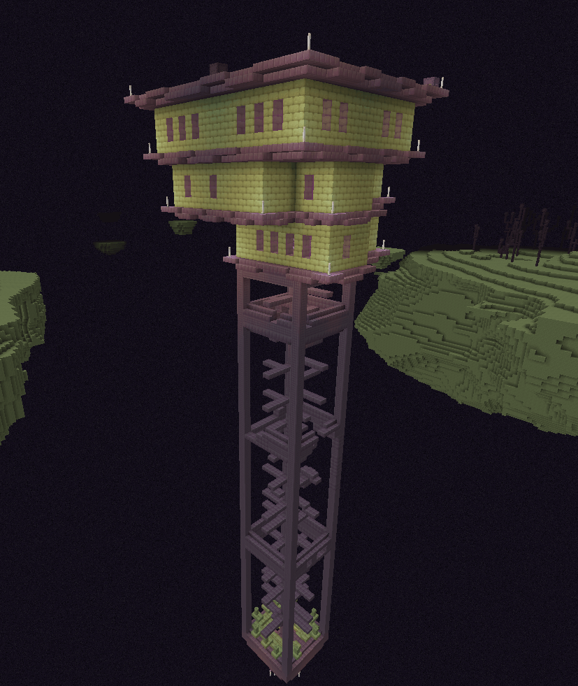 Shulker Redstone Supply Tower (Outside)